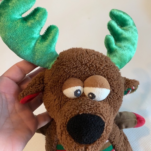 Okee Dokee Reindeer Plush Green And Brown - Picture 9 of 11